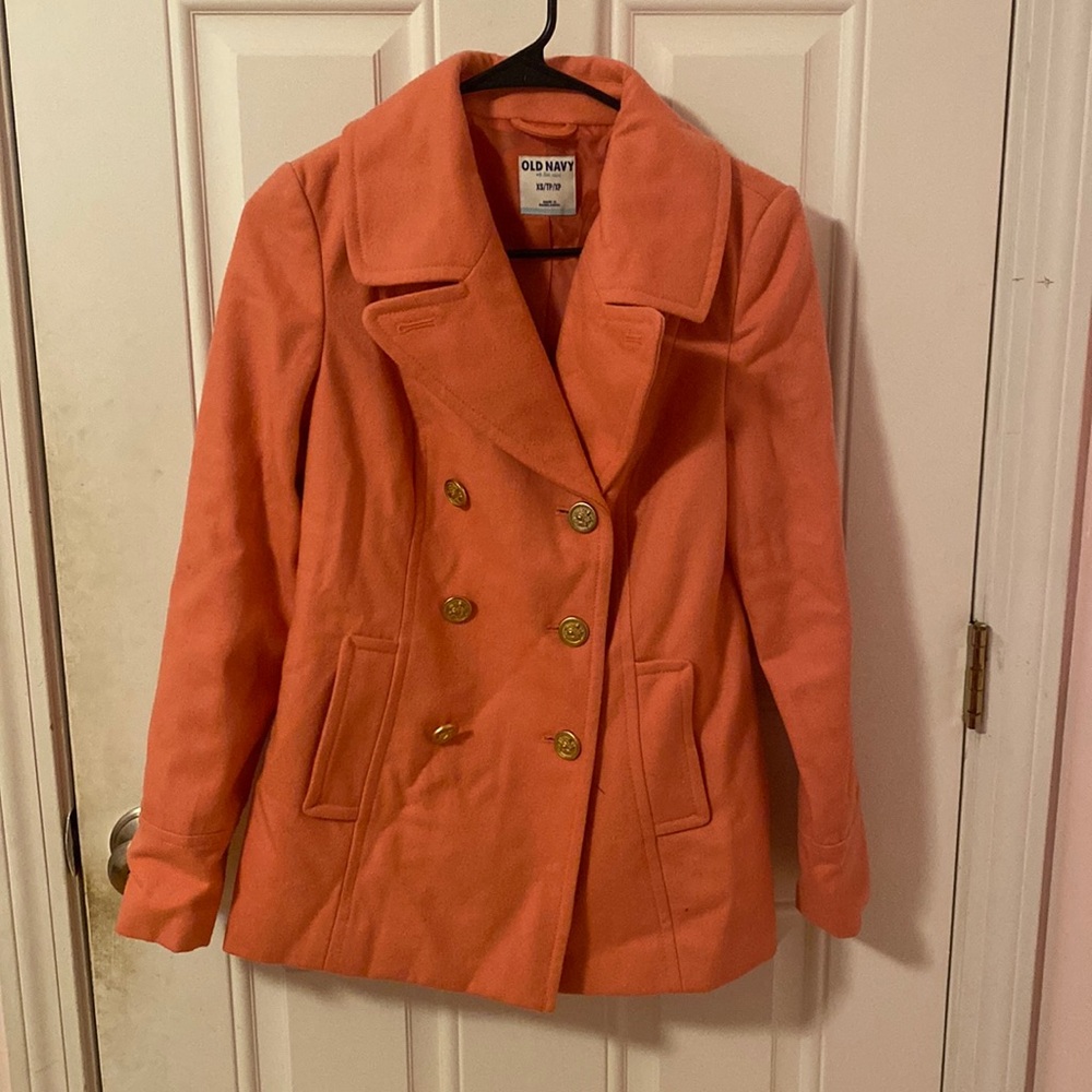 Old Navy coral coat